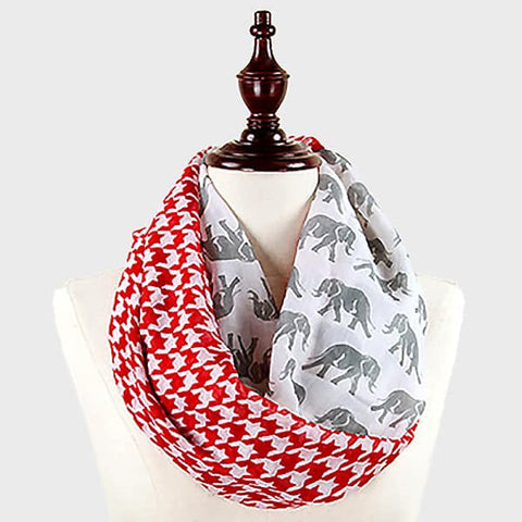 infinity  scarf hounds tooth